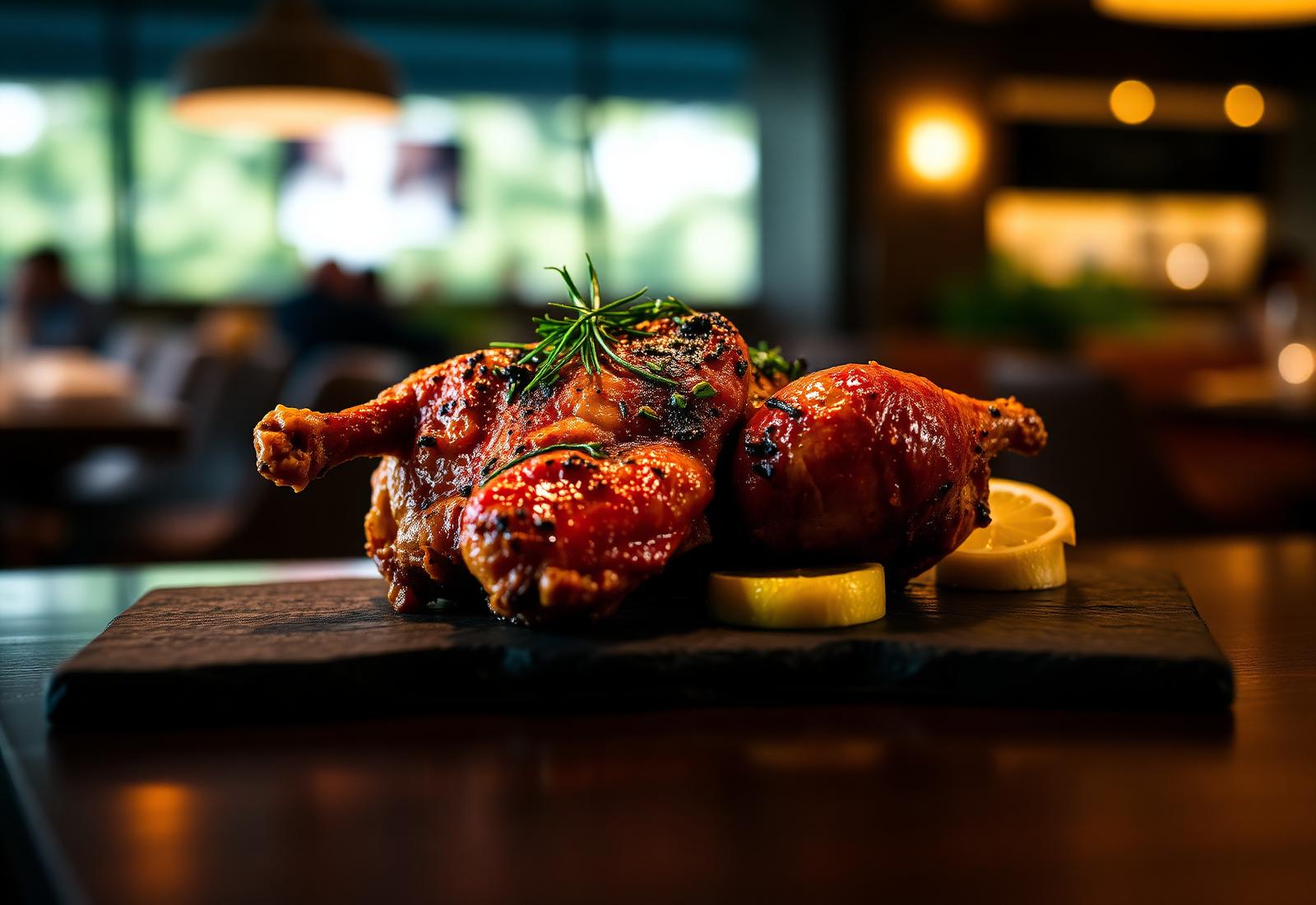 Signature peri-peri grilled chicken at The Zero