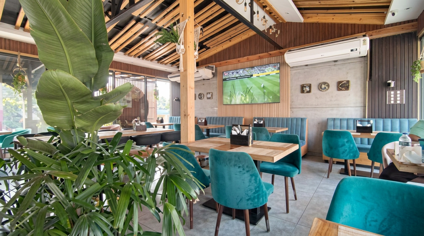 The Zero restaurant warm interior